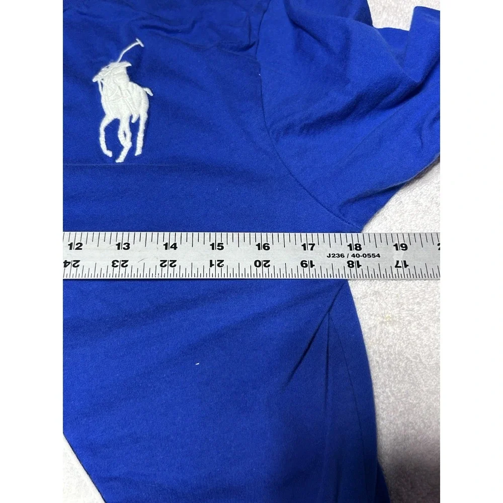 Polo Ralph Lauren Big Pony Cotton Shirt Boys 14-16/ L (Men's S) Blue/Black